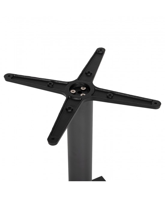 ΒΑΣΗ ΤΡΑΠΕΖΙΟΥ ΜΕΤΑΛΛΙΚΗ ΓΚΡΙ ΜΑΤ 46Χ46Χ72Yεκ. ΜΕ ΣΤΑΥΡΟ 46Χ46 ΚΑΙ ΡΕΓΟΥΛΑΤΟΡΟΥΣ HM438.20