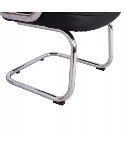 ΚΑΡΕΚΛΑ ΣΥΝΕΡΓΑΣΙΑΣ AMBREY HM1114 ΜΕ ΜΑΥΡΟ PU ΜΕ ΒΑΣΗ ΧΡΩΜΙΟΥ 61.5x62x98 cm.