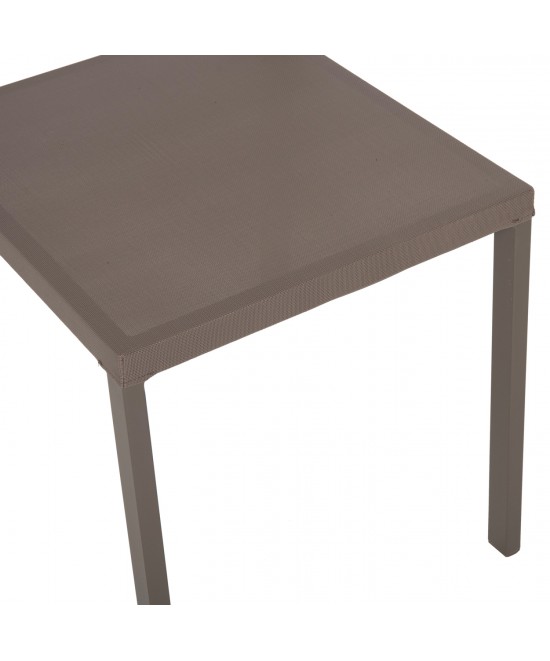ΚΑΡΕΚΛΑ ΑΛΟΥΜΙΝΙΟΥ ΣΑΜΠΑΝΙ ΜΕ RATTAN & TEXTLINE HM5921.03 46x55,5x83 εκ.