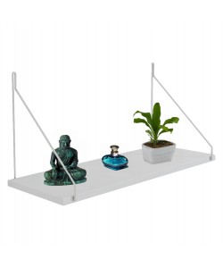 ΡΑΦΙ ΤΟΙΧΟΥ AGILAN ΜΕΛΑΜΙΝΗΣ HM9183.15 ΛΕΥΚΟ 72x20x27Y εκ.