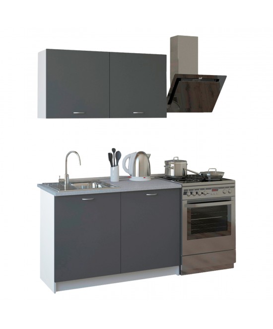 ΣΥΝΘΕΣΗ ΚΟΥΖΙΝΑΣ BLAINE ΜΕΛΑΜΙΝΗ ΓΚΡΙ HM2439.10 120x46-29,2εκ. ΣΥΝΘΕΣΗ ΚΟΥΖΙΝΑΣ BLAINE ΜΕΛΑΜΙΝΗ ΓΚΡΙ HM2439.10 120x46-29,2εκ.