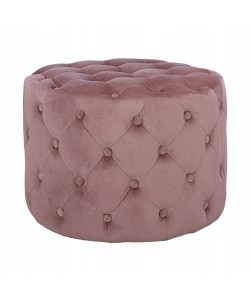 ΣΚΑΜΠΟ KASSIE  ΣΑΠΙΟ ΜΗΛΟ ΒΕΛΟΥΔΟ ΤΥΠΟΥ CHESTERFIELD HM8406.02 Φ60x43Υ εκ.