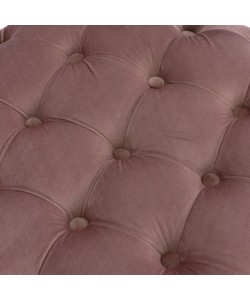 ΣΚΑΜΠΟ KASSIE  ΣΑΠΙΟ ΜΗΛΟ ΒΕΛΟΥΔΟ ΤΥΠΟΥ CHESTERFIELD HM8406.02 Φ60x43Υ εκ.