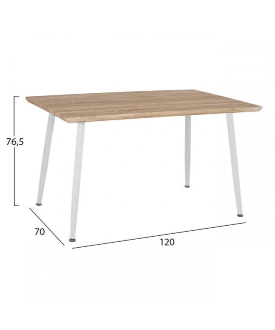 ΣΕΤ ΤΡΑΠΕΖΑΡΙΑΣ 5ΤΜΧ HM10350.02 ΤΡΑΠΕΖΙ 120x70x76,5 cm & ΚΑΡΕΚΛΕΣ VEGAS