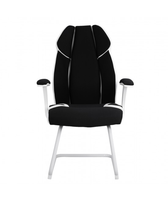 ΠΟΛΥΘΡΟΝΑ ZAHARA HM1102.02 ΣΕ ΧΡΩΜΑ ΜΑΥΡΟ ΜΕ ΑΣΠΡΟ 66,5x63x108cm