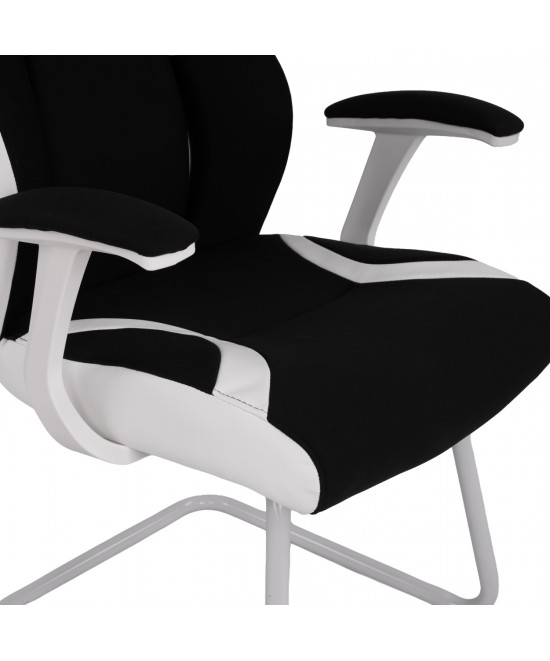 ΠΟΛΥΘΡΟΝΑ ZAHARA HM1102.02 ΣΕ ΧΡΩΜΑ ΜΑΥΡΟ ΜΕ ΑΣΠΡΟ 66,5x63x108cm