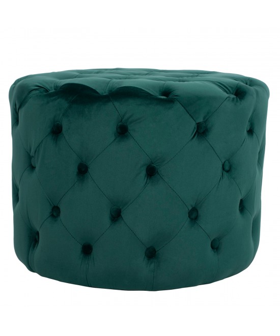 ΣΚΑΜΠΟ KASSIE ΚΥΠΑΡΙΣΣΙ ΒΕΛΟΥΔΟ ΤΥΠΟΥ CHESTERFIELD HM8406.03 Φ60x43Υ εκ.