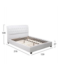 ΚΡΕΒΑΤΙ ODALYS 150x200 εκ. ΜΕ PU ΛΕΥΚΟ HM549.01 ΚΡΕΒΑΤΙ ODALYS 150x200 εκ. ΜΕ PU ΛΕΥΚΟ HM549.01