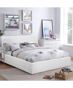 ΚΡΕΒΑΤΙ BOBBI PU ΛΕΥΚΟ ΜΕ ΑΠΟΘΗΚΕΥΤΙΚΟ ΧΩΡΟ 150x200 εκ. HM554.01