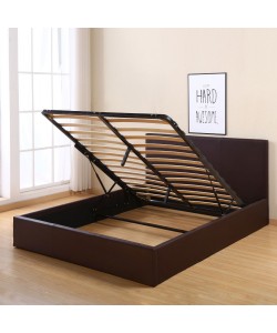 ΚΡΕΒΑΤΙ BOBBI PU ΚΑΦΕ ΜΕ ΑΠΟΘΗΚΕΥΤΙΚΟ ΧΩΡΟ HM554.02 150x200 εκ.