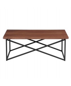 ΤΡΑΠΕΖΙ ΣΑΛΟΝΙΟΥ HM9469.02 MDF ΜΕ ΚΑΠΛΑΜΑ ΑΠΟ ΞΥΛΟ ΦΡΑΞΟΥ 120x60x45,5Yεκ.