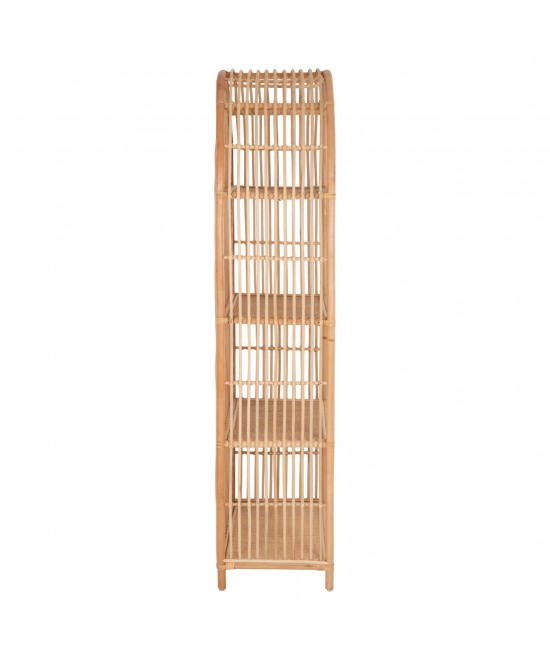 ΒΙΒΛΙΟΘΗΚΗ SIMOK HM9552 ΑΠΟ ΦΥΣΙΚΟ RATTAN ΣΕ ΦΥΣΙΚΟ ΧΡΩΜΑ 80x40x182Υεκ.