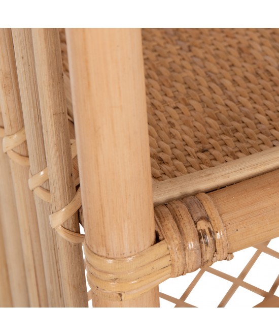 ΒΙΒΛΙΟΘΗΚΗ SIMOK HM9552 ΑΠΟ ΦΥΣΙΚΟ RATTAN ΣΕ ΦΥΣΙΚΟ ΧΡΩΜΑ 80x40x182Υεκ.