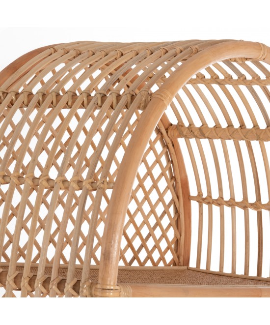 ΒΙΒΛΙΟΘΗΚΗ SIMOK HM9552 ΑΠΟ ΦΥΣΙΚΟ RATTAN ΣΕ ΦΥΣΙΚΟ ΧΡΩΜΑ 80x40x182Υεκ.