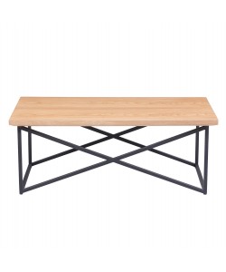 ΤΡΑΠΕΖΙ ΣΑΛΟΝΙΟΥ HM9469.01 MDF ΜΕ ΚΑΠΛΑΜΑ ΞΥΛΟΥ ΣΕ ΦΥΣΙΚΟ&ΣΤΥΛ ΡΟΥΣΤΙΚ 120x60x45,5Yεκ.