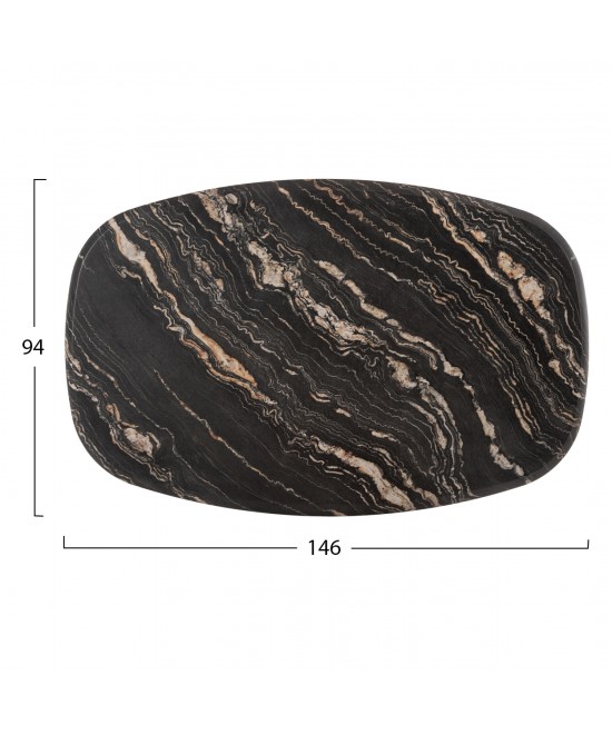 ΕΠΙΦΑΝΕΙΑ ΤΡΑΠΕΖΙΟΥ 5787 WERZALIT HM5916.15 BLACK GOLD MARBLE 146X94 εκ.