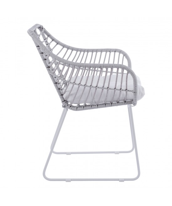 ΠΟΛΥΘΡΟΝΑ ΜΕΤΑΛΛΙΚΗ RADLEY ΑΣΠΡΟ ΜΑΤ & ΓΚΡΙ WICKER HM5300.02 ΠΟΛΥΘΡΟΝΑ ΜΕΤΑΛΛΙΚΗ RADLEY ΑΣΠΡΟ ΜΑΤ & ΓΚΡΙ WICKER HM5300.02