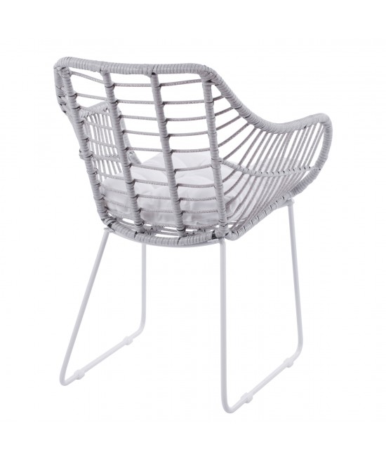 ΠΟΛΥΘΡΟΝΑ ΜΕΤΑΛΛΙΚΗ RADLEY ΑΣΠΡΟ ΜΑΤ & ΓΚΡΙ WICKER HM5300.02 ΠΟΛΥΘΡΟΝΑ ΜΕΤΑΛΛΙΚΗ RADLEY ΑΣΠΡΟ ΜΑΤ & ΓΚΡΙ WICKER HM5300.02
