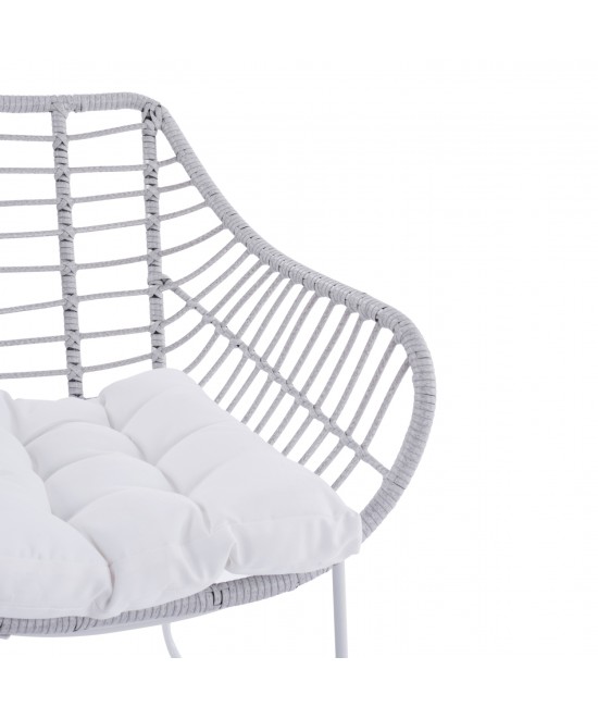 ΠΟΛΥΘΡΟΝΑ ΜΕΤΑΛΛΙΚΗ RADLEY ΑΣΠΡΟ ΜΑΤ & ΓΚΡΙ WICKER HM5300.02 ΠΟΛΥΘΡΟΝΑ ΜΕΤΑΛΛΙΚΗ RADLEY ΑΣΠΡΟ ΜΑΤ & ΓΚΡΙ WICKER HM5300.02