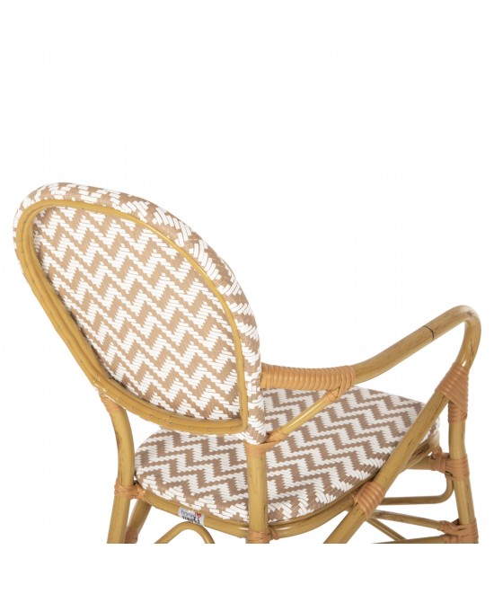ΠΟΛΥΘΡΟΝΑ ΑΛΟΥΜΙΝΙΟΥ BAMBOO LOOK ΦΥΣΙΚΟ - ΛΕΥΚΟ HM5928.03 55x58x95 εκ.