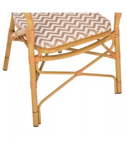 ΠΟΛΥΘΡΟΝΑ ΑΛΟΥΜΙΝΙΟΥ BAMBOO LOOK ΦΥΣΙΚΟ - ΛΕΥΚΟ HM5928.03 55x58x95 εκ.