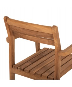 ΠΟΛΥΘΡΟΝΑ ERIETTA ΞΥΛΟ TEAK ΣΤΟΙΒΑΖΟΜΕΝΗ HM9534 ΣΕ ΦΥΣΙΚΟ ΧΡΩΜΑ 60x54x87Y εκ.