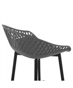 ΣΚΑΜΠΟ ΠΟΛΥΠΡΟΠΥΛΕΝΙΟΥ AVAYA ΓΚΡΙ ΜΕ ΜΕΤΑΛΛΙΚΑ ΠΟΔΙΑ ΜΑΥΡΑ HM8686.20 46x48x99Υ εκ.