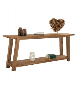 ΚΟΝΣΟΛΑ ΧΩΡΙΣ ΣΥΡΤΑΡΙ ΑΠΟ ΑΝΑΚΥΚΛΩΜΕΝΟ ΞΥΛΟ ΤΕΑΚ HM9554 240x45x91Υεκ.