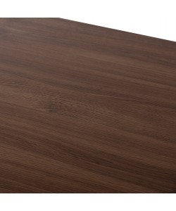 ΤΡΑΠΕΖΙ ΤΡΑΠΕΖΑΡΙΑΣ JAY HM9531 MDF ΚΑΡΥΔΙ-ΜΑΥΡA ΜΕΤΑΛΛΙΚΑ ΠΟΔΙΑ 120x70x76Υεκ.