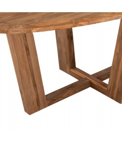 ΤΡΑΠΕΖΙ ΤΡΑΠΕΖΑΡΙΑΣ CARIB HM9560 ΟΒΑΛ ΑΝΑΚΥΚΛΩΜΕΝΟ ΤΕΑΚ 250x110x78Υεκ.