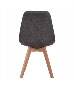 ΚΑΡΕΚΛΑ VEGAS ΜΕ ΞΥΛΙΝΑ ΠΟΔΙΑ ΚΑΙ ΜΕ ΥΦΑΣΜΑ ΓΚΡΙ HM0033.50 48Χ55Χ82 ΕΚ