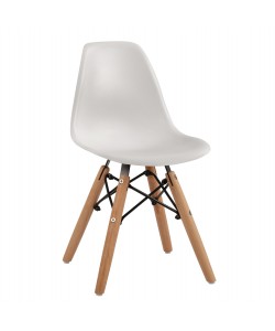 ΚΑΡΕΚΛΑ TWIST KID HM8453.01 ΞΥΛΙΝΑ ΠΟΔΙΑ Κ ΚΑΘΙΣΜΑ PP ΛΕΥΚΟ 31x34x55.5Υεκ