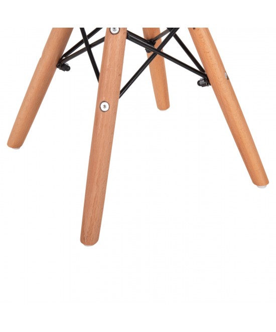 ΚΑΡΕΚΛΑ TWIST KID HM8453.01 ΞΥΛΙΝΑ ΠΟΔΙΑ Κ ΚΑΘΙΣΜΑ PP ΛΕΥΚΟ 31x34x55.5Υεκ