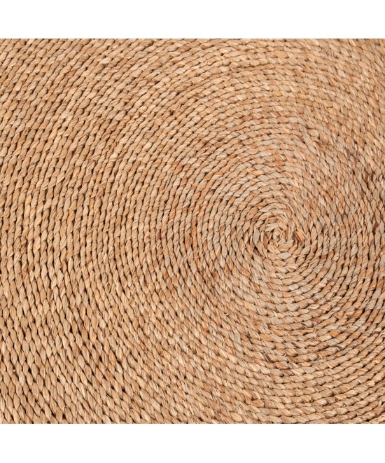 ΧΑΛΙ ΣΤΡΟΓΓΥΛΟ CRATER HM7847 MENDONG GRASS ΣΕ ΦΥΣΙΚΟ ΧΡΩΜΑ Φ100 εκ.