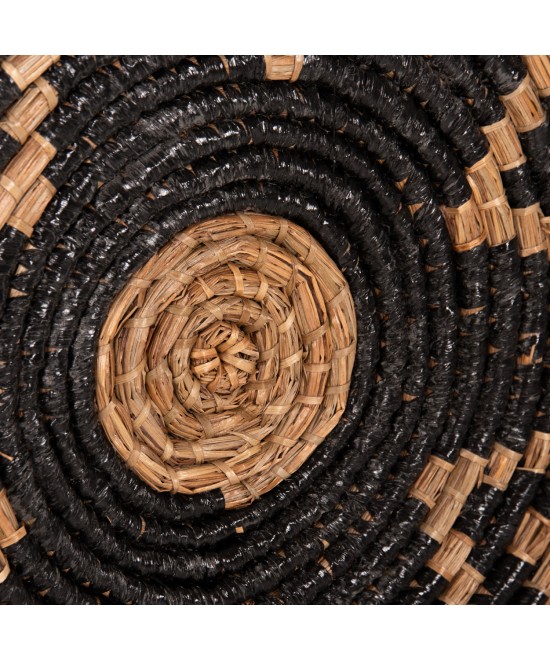 ΔΙΑΚΟΣΜΗΤΙΚΟ ΤΟΙΧΟΥ ΣΤΡΟΓΓΥΛΟ HM7863 MENDONG GRASS ΣΕ ΦΥΣΙΚΟ & ΜΑΥΡΟ Φ51x6Βεκ.