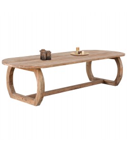 ΤΡΑΠΕΖΙ ΕΣΩΤ.ΧΩΡΟΥ LEE HM9561 ΜΑΣΙΦ ΞΥΛΟ ΤΕΑΚ ΦΥΣΙΚΟ ΧΡΩΜΑ 320x120x78Yεκ.