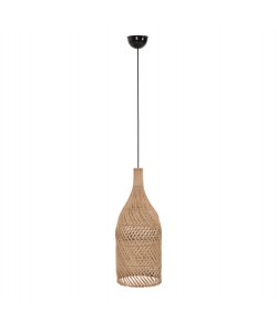 ΦΩΤΙΣΤΙΚΟ ΟΡΟΦΗΣ CARBOY HM7884 ΚΡΕΜΑΣΤΟ ΑΠΟ RATTAN ΣΕ ΦΥΣΙΚΟ ΧΡΩΜΑ Φ28x163,5Yεκ.