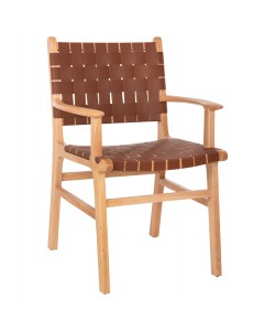 ΠΟΛΥΘΡΟΝΑ FELIPE HM9328.01 ΤΟΟΝ ΞΥΛΟ ΜΕ PU ΚΑΦΕ 62x59x86Y εκ.