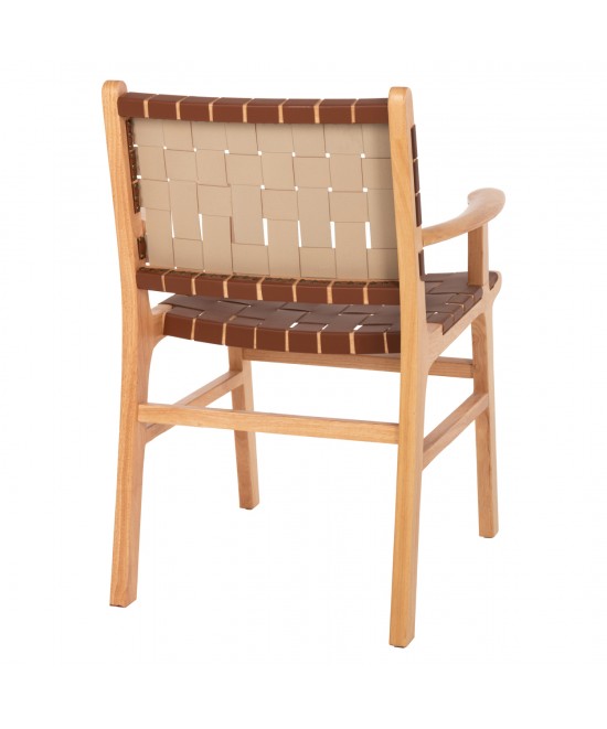 ΠΟΛΥΘΡΟΝΑ FELIPE HM9328.01 ΤΟΟΝ ΞΥΛΟ ΜΕ PU ΚΑΦΕ 62x59x86Y εκ.