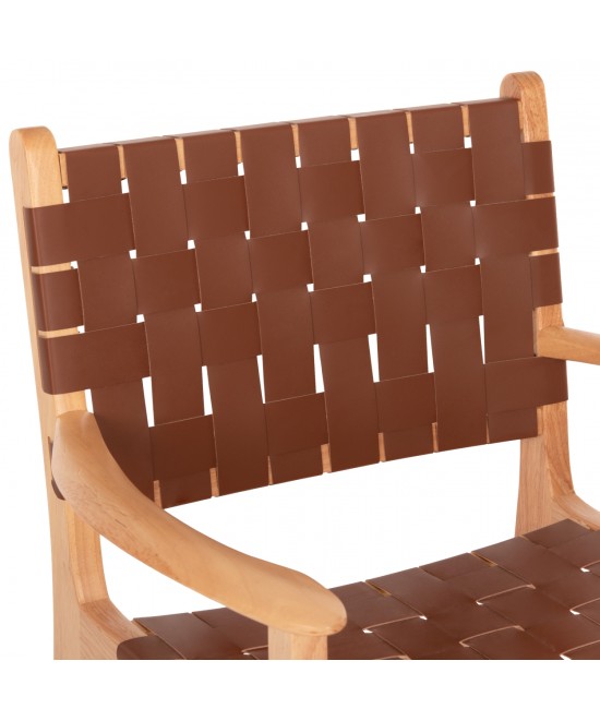 ΠΟΛΥΘΡΟΝΑ FELIPE HM9328.01 ΤΟΟΝ ΞΥΛΟ ΜΕ PU ΚΑΦΕ 62x59x86Y εκ.