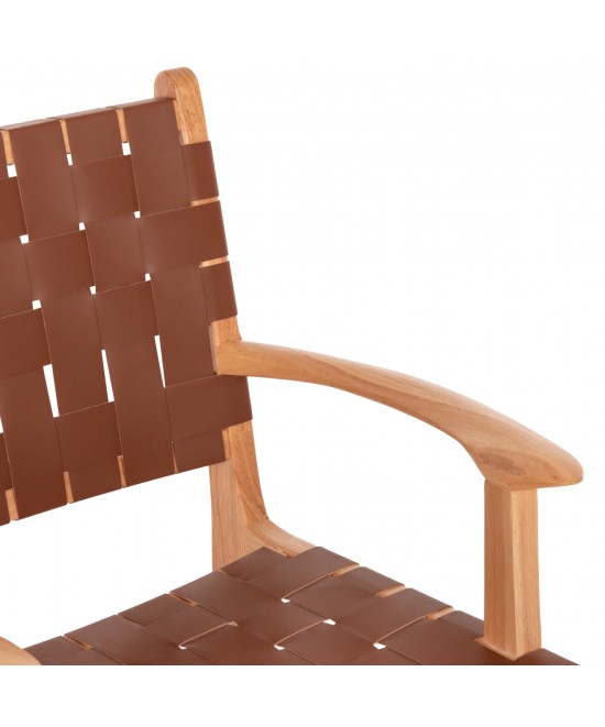 ΠΟΛΥΘΡΟΝΑ FELIPE HM9328.01 ΤΟΟΝ ΞΥΛΟ ΜΕ PU ΚΑΦΕ 62x59x86Y εκ.