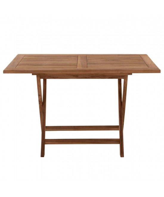 ΤΡΑΠΕΖΙ ΤΡΑΠΕΖΑΡΙΑΣ KENDALL ΠΤΥΣΣΟΜΕΝΟ HM9542 TEAK ΣΕ ΦΥΣΙΚΟ ΧΡΩΜΑ 120x80x75Yεκ.