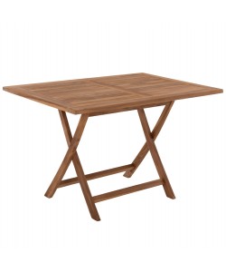 ΤΡΑΠΕΖΙ ΤΡΑΠΕΖΑΡΙΑΣ KENDALL ΠΤΥΣΣΟΜΕΝΟ HM9542 TEAK ΣΕ ΦΥΣΙΚΟ ΧΡΩΜΑ 120x80x75Yεκ.