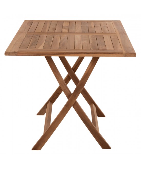 ΤΡΑΠΕΖΙ ΤΡΑΠΕΖΑΡΙΑΣ KENDALL ΠΤΥΣΣΟΜΕΝΟ HM9542 TEAK ΣΕ ΦΥΣΙΚΟ ΧΡΩΜΑ 120x80x75Yεκ.