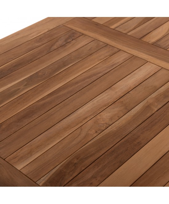 ΤΡΑΠΕΖΙ ΤΡΑΠΕΖΑΡΙΑΣ KENDALL ΠΤΥΣΣΟΜΕΝΟ HM9542 TEAK ΣΕ ΦΥΣΙΚΟ ΧΡΩΜΑ 120x80x75Yεκ.