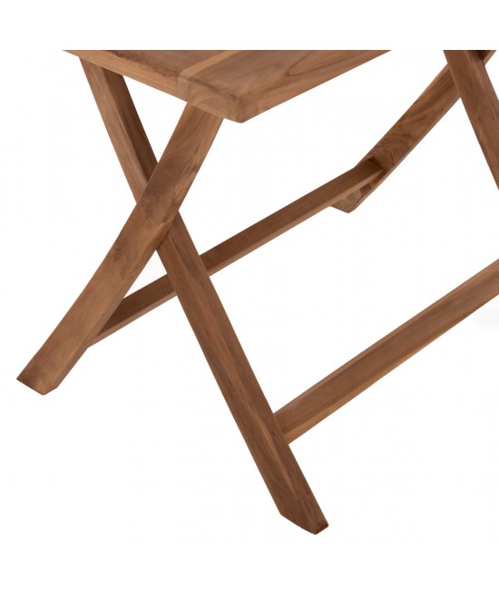 ΤΡΑΠΕΖΙ ΤΡΑΠΕΖΑΡΙΑΣ KENDALL ΠΤΥΣΣΟΜΕΝΟ HM9542 TEAK ΣΕ ΦΥΣΙΚΟ ΧΡΩΜΑ 120x80x75Yεκ.