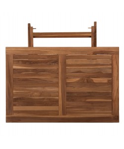 ΤΡΑΠΕΖΙ ΤΡΑΠΕΖΑΡΙΑΣ KENDALL ΠΤΥΣΣΟΜΕΝΟ HM9542 TEAK ΣΕ ΦΥΣΙΚΟ ΧΡΩΜΑ 120x80x75Yεκ.