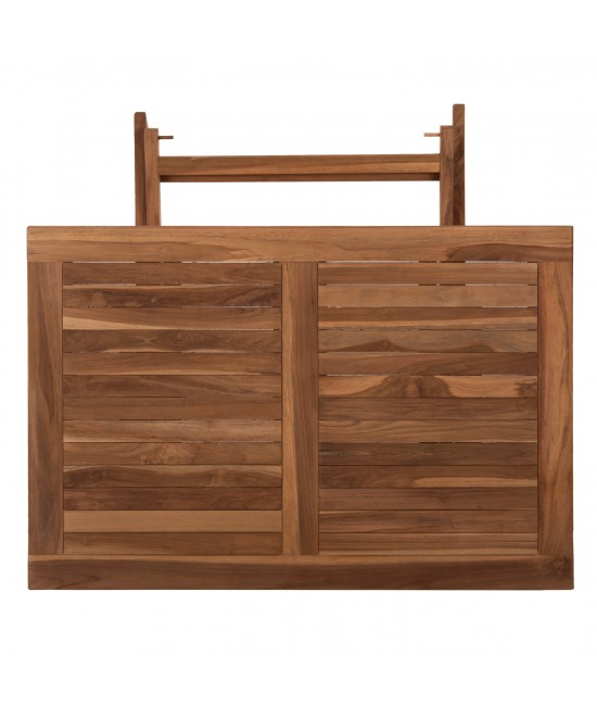 ΤΡΑΠΕΖΙ ΤΡΑΠΕΖΑΡΙΑΣ KENDALL ΠΤΥΣΣΟΜΕΝΟ HM9542 TEAK ΣΕ ΦΥΣΙΚΟ ΧΡΩΜΑ 120x80x75Yεκ.