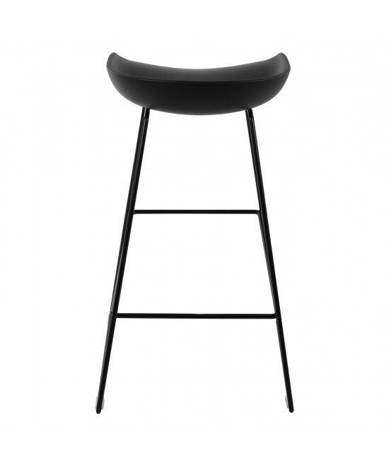 ΣΚΑΜΠΟ ΜΕΤΑΛΛΙΚΟ NAILA HM8450.02 ΜΕ ΚΑΘΙΣΜΑ PP ΜΑΥΡΟ 47x47x83 εκ.