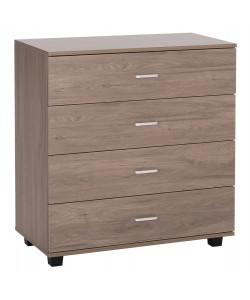 ΣΥΡΤΑΡΙΕΡΑ ΜΕ 4 ΣΥΡΤΑΡΙΑ THORG HM8996.05 ΜΕΛΑΜΙΝΗ ΣΕ ΦΥΣΙΚΟ ΞΥΛΟΥ 80x40x83Υεκ.